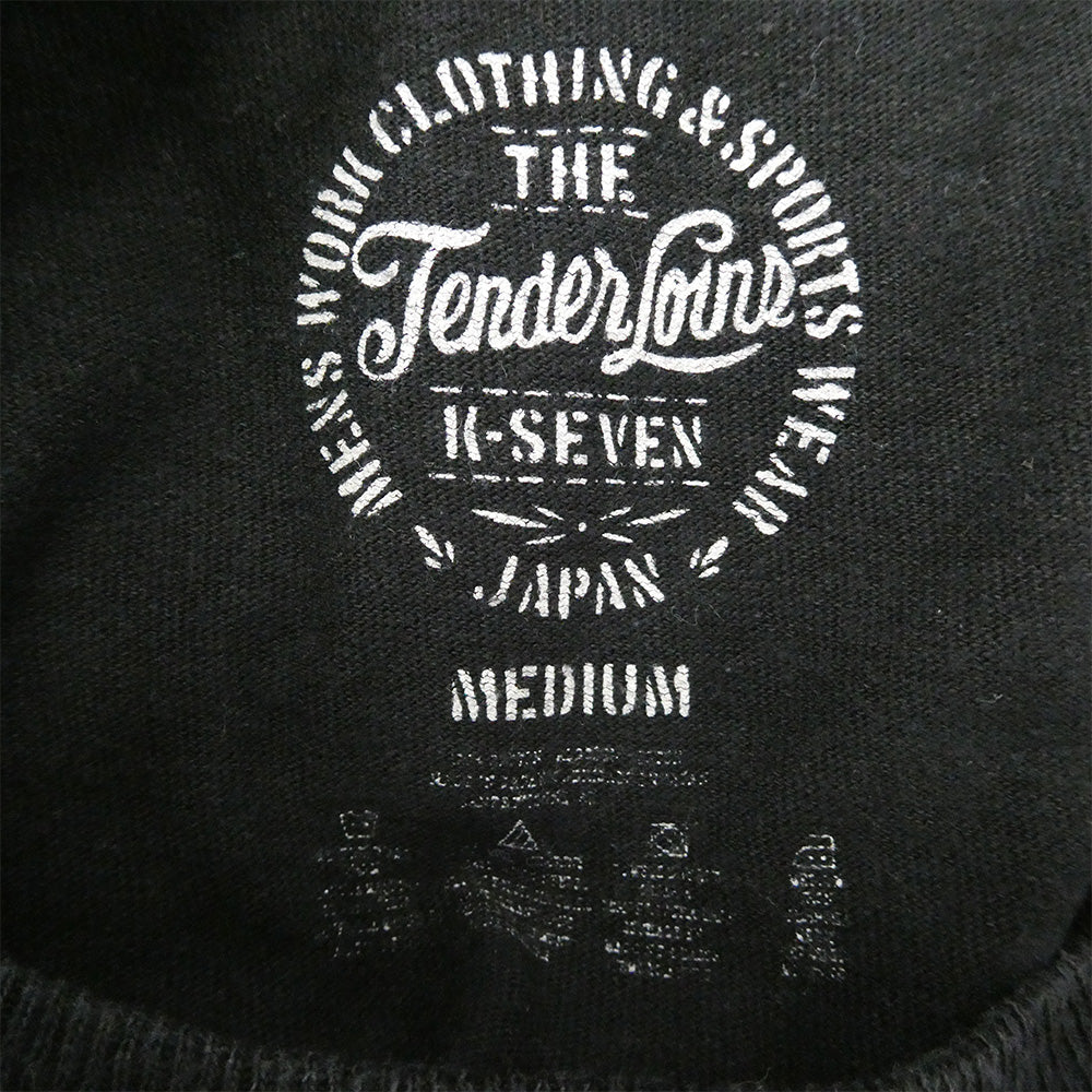 TENDERLOIN テンダーロイン T-TEE HELL ON WHEELS ウィングホイールプリント 半袖Tシャツ ブラック ブラック系 M【中古】