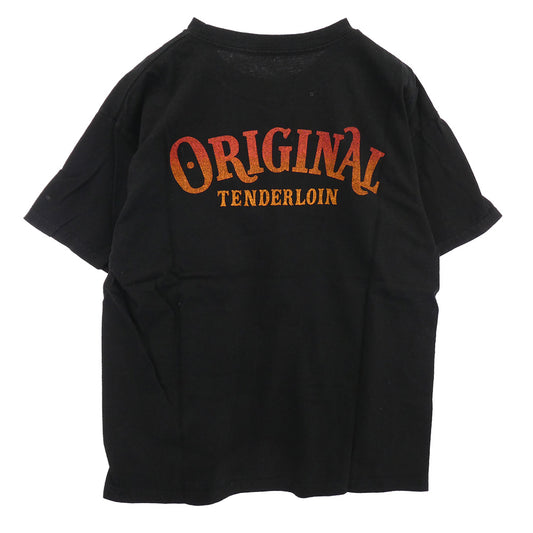 TENDERLOIN テンダーロイン T-TEE イーグルプリント 半袖Tシャツ ブラック ブラック系 M【中古】