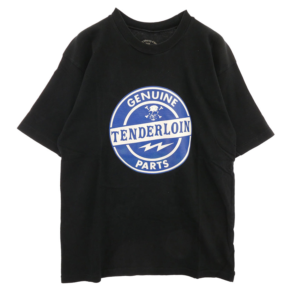 TENDERLOIN テンダーロイン T-TEE GENUINE PARTS サークルプリント 半袖Tシャツ ブラック ブラック系 M【中古】