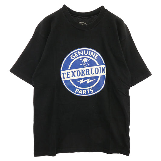 TENDERLOIN テンダーロイン T-TEE GENUINE PARTS サークルプリント 半袖Tシャツ ブラック ブラック系 M【中古】