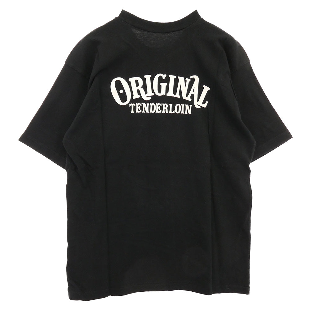 TENDERLOIN テンダーロイン T-TEE GENUINE PARTS サークルプリント 半袖Tシャツ ブラック ブラック系 M【中古】