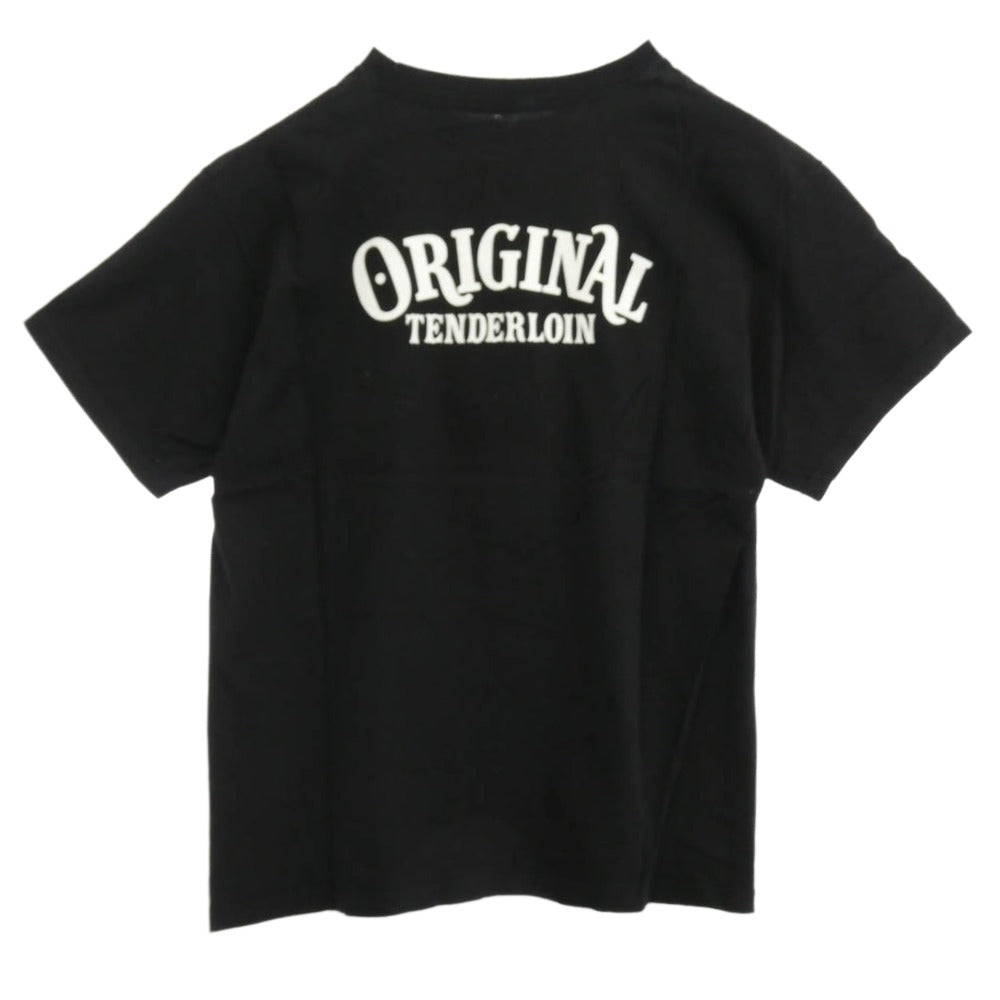 TENDERLOIN テンダーロイン T-TEE#1 星条旗プリント 半袖Tシャツ ブラック ブラック系 M【中古】