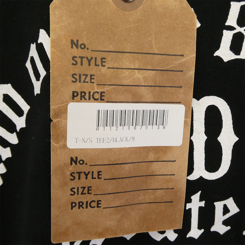 TENDERLOIN テンダーロイン T-N/S TEE2 プリント ノースリーブ Tシャツ ブラック系 M【美品】【中古】