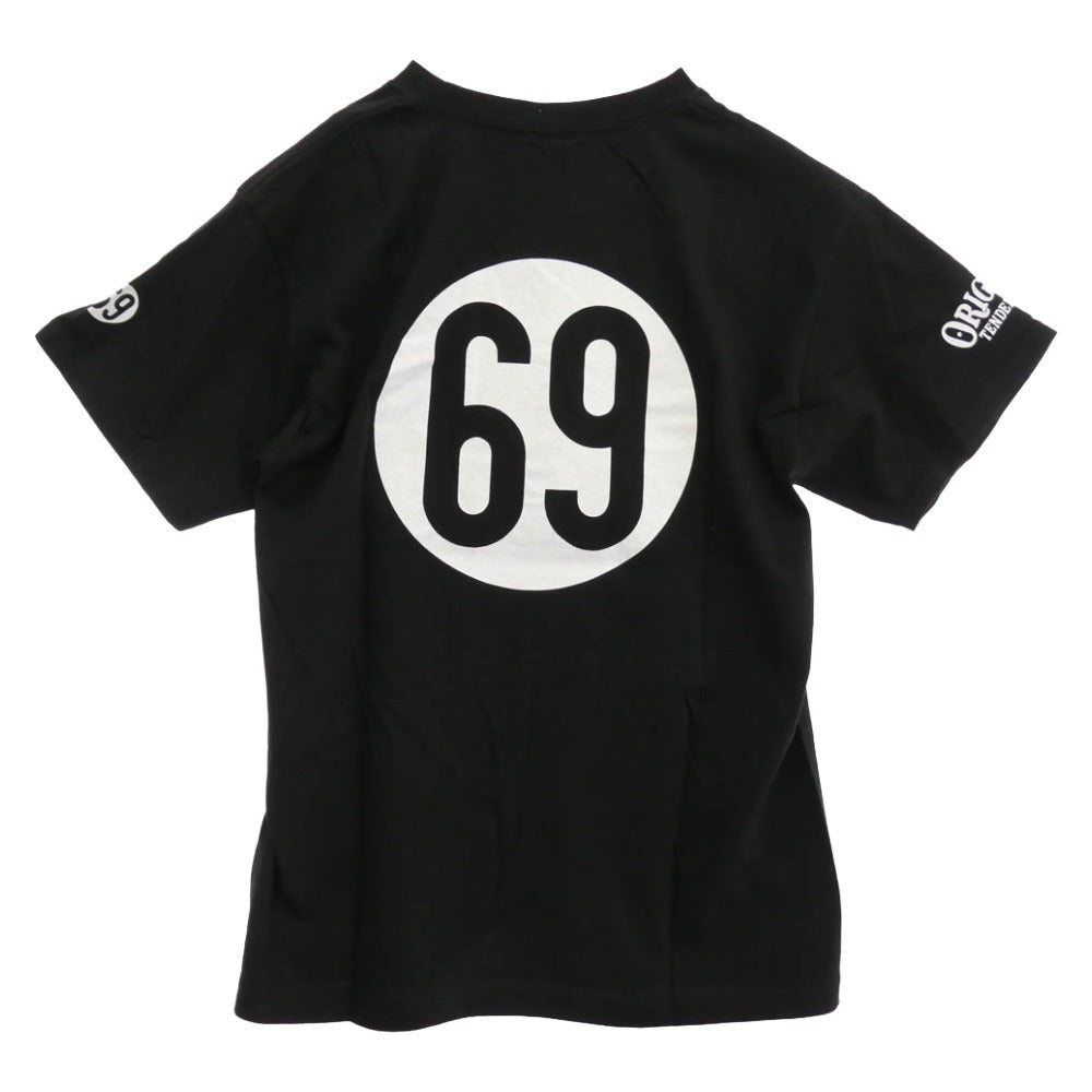 TENDERLOIN テンダーロイン T-TEE69 ボールプリント 半袖Tシャツ ブラック ブラック系 M【美品】【中古】