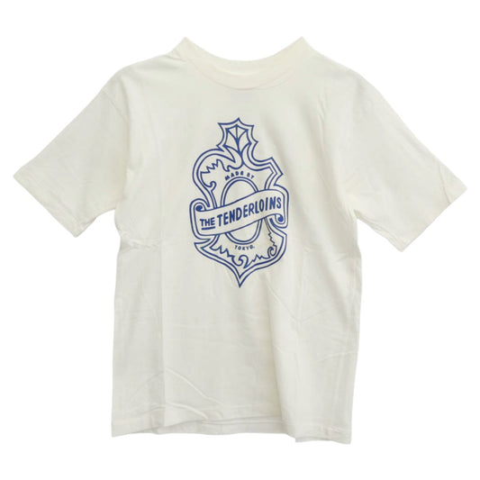 TENDERLOIN テンダーロイン T-TEE2 エンブレムプリント 半袖Tシャツ ホワイト ホワイト系 M【中古】