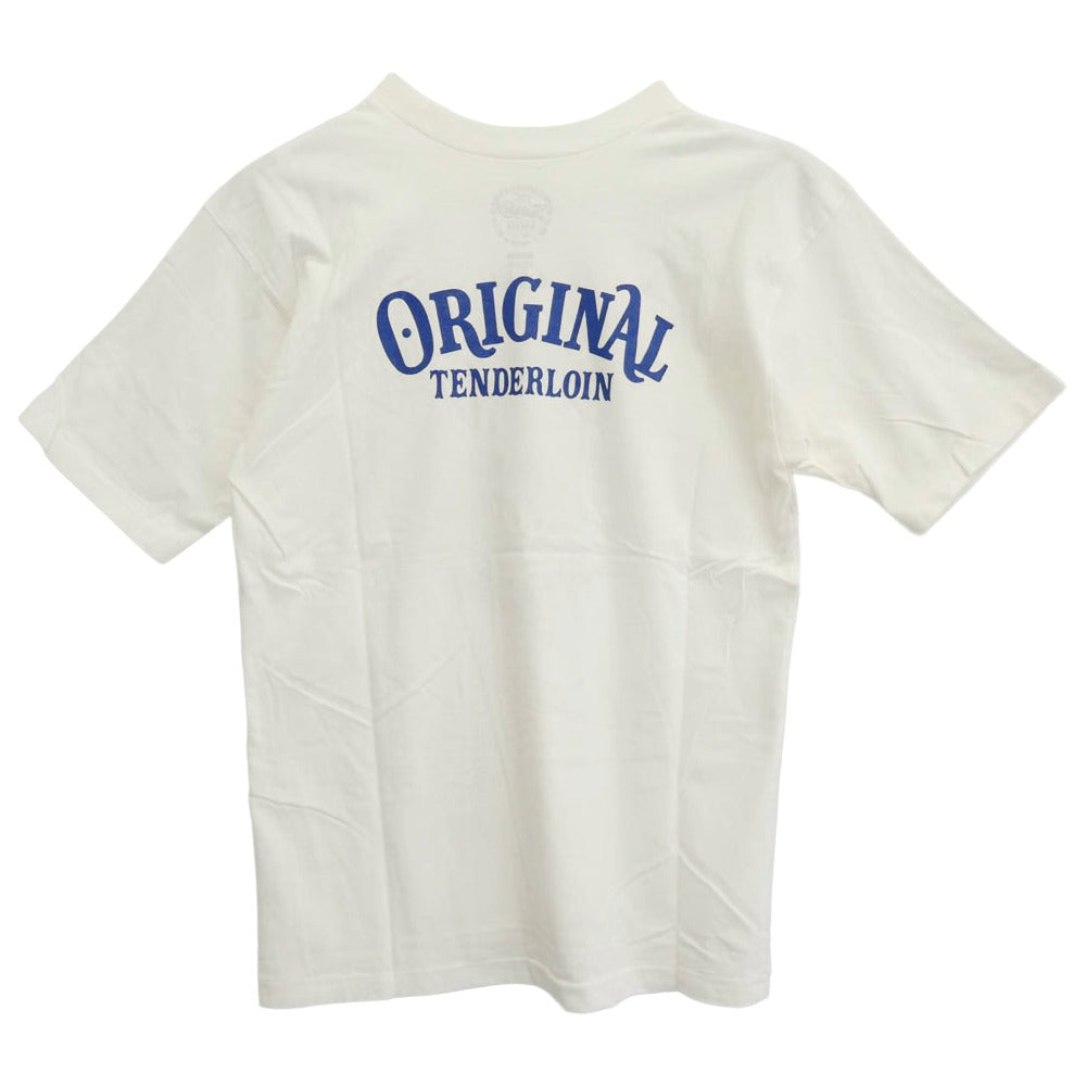 TENDERLOIN テンダーロイン T-TEE2 エンブレムプリント 半袖Tシャツ ホワイト ホワイト系 M【中古】