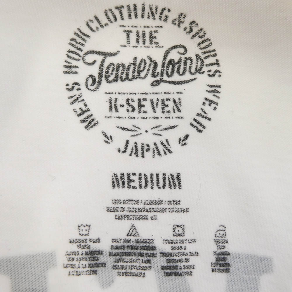 TENDERLOIN テンダーロイン T-TEE2 エンブレムプリント 半袖Tシャツ ホワイト ホワイト系 M【中古】