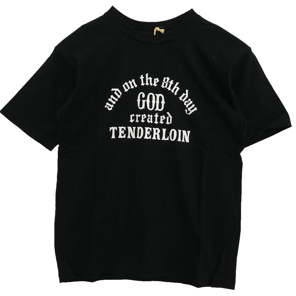 TENDERLOIN テンダーロイン T-TEE1 プリント 半袖Tシャツ ブラック系 M【美品】【中古】