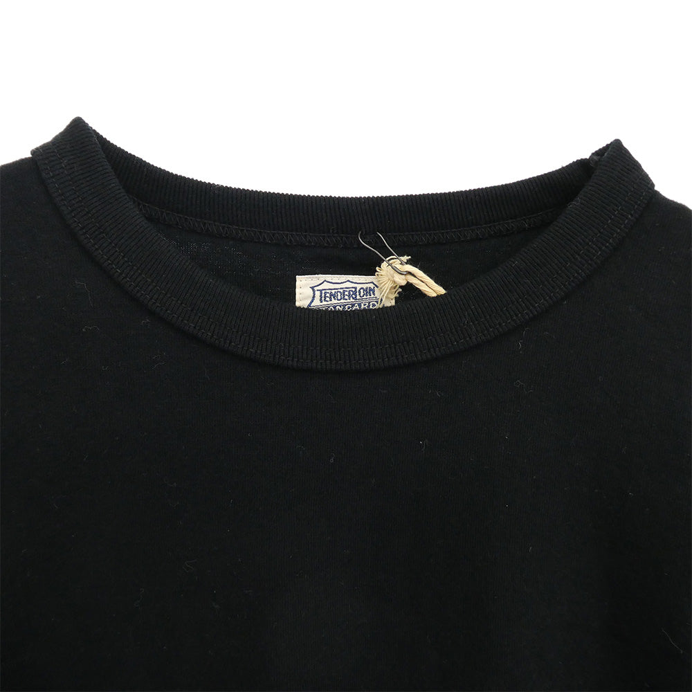 TENDERLOIN テンダーロイン T-CREW SOLID クルーネック 長袖Tシャツ ブラック ブラック系 M【美品】【中古】