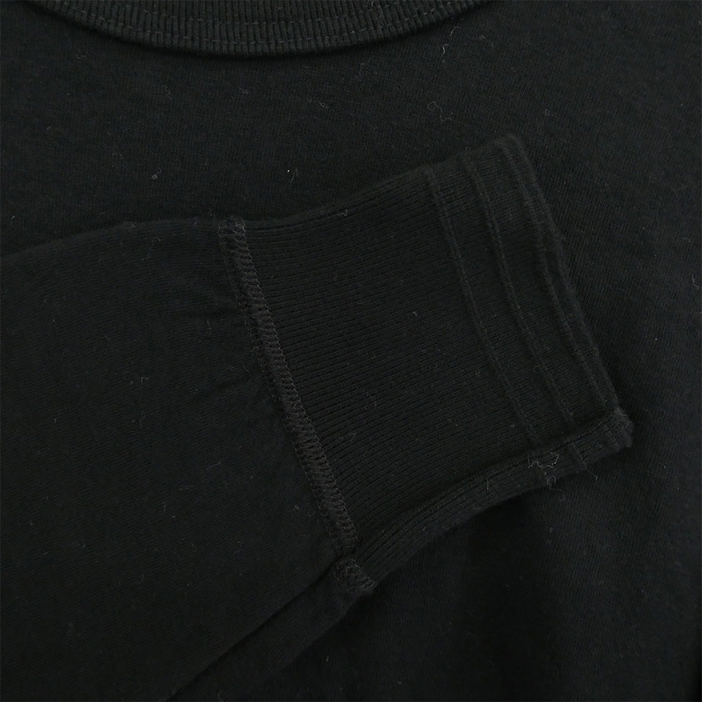 TENDERLOIN テンダーロイン T-CREW SOLID クルーネック 長袖Tシャツ ブラック ブラック系 M【美品】【中古】