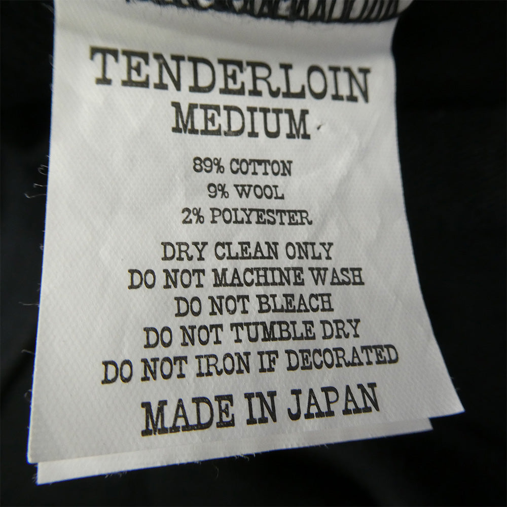 TENDERLOIN テンダーロイン T-CREW SOLID クルーネック 長袖Tシャツ ブラック ブラック系 M【美品】【中古】