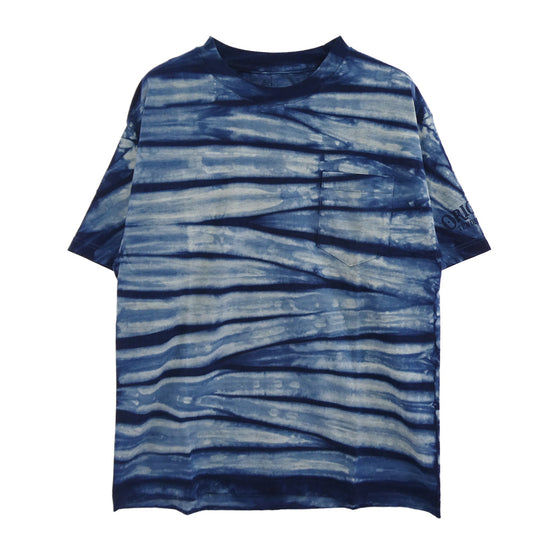 TENDERLOIN テンダーロイン T-TEE TIE DYE インディゴ タイダイ ポケット 半袖Tシャツ ブルー系 M【美品】【中古】