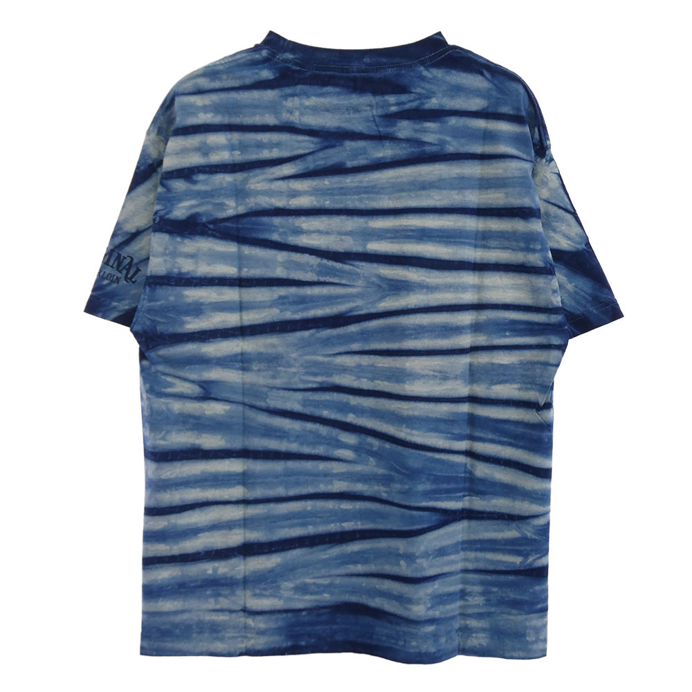 TENDERLOIN テンダーロイン T-TEE TIE DYE インディゴ タイダイ ポケット 半袖Tシャツ ブルー系 M【美品】【中古】