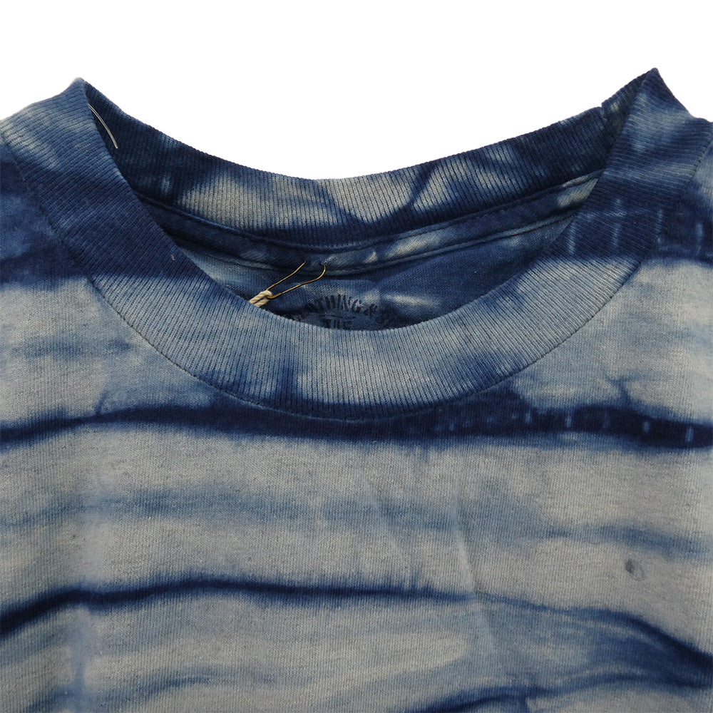 TENDERLOIN テンダーロイン T-TEE TIE DYE LITMUS インディゴ タイダイ ポケット 半袖Tシャツ インディゴブルー系 L【極上美品】【中古】