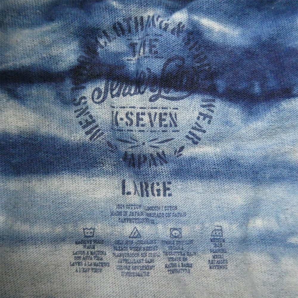 TENDERLOIN テンダーロイン T-TEE TIE DYE LITMUS インディゴ タイダイ ポケット 半袖Tシャツ インディゴブルー系 L【極上美品】【中古】