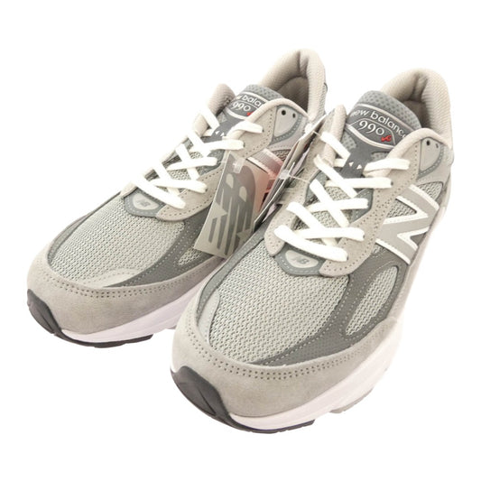NEW BALANCE ニューバランス M990GL6 USA製 990V6 ローカットスニーカー グレー系 27.5cm【新古品】【未使用】【中古】