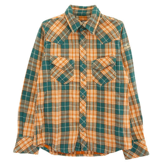 TMT ティーエムティー TSH-S19SP03 ダブルガーゼ 長袖 ウエスタン チェック シャツ マルチカラー系 S【中古】