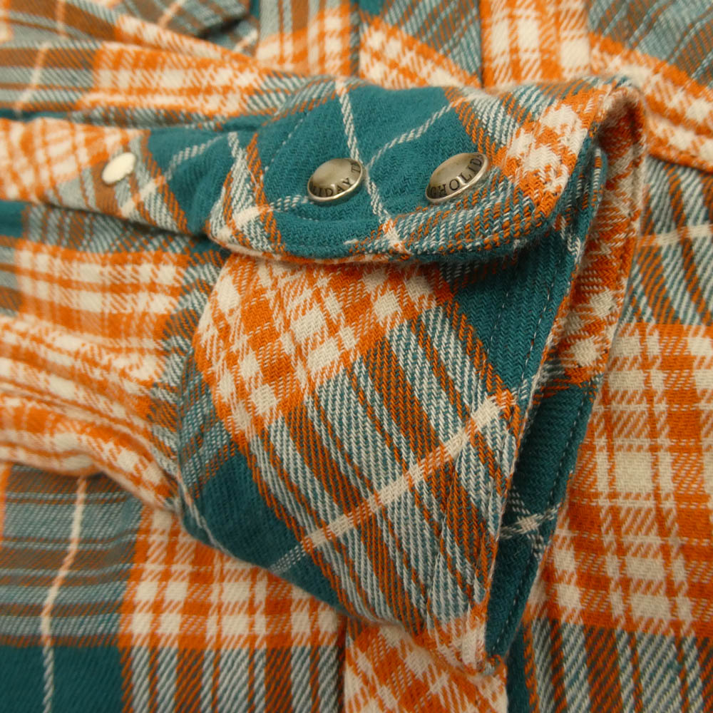 TMT ティーエムティー TSH-S19SP03 ダブルガーゼ 長袖 ウエスタン チェック シャツ マルチカラー系 S【中古】