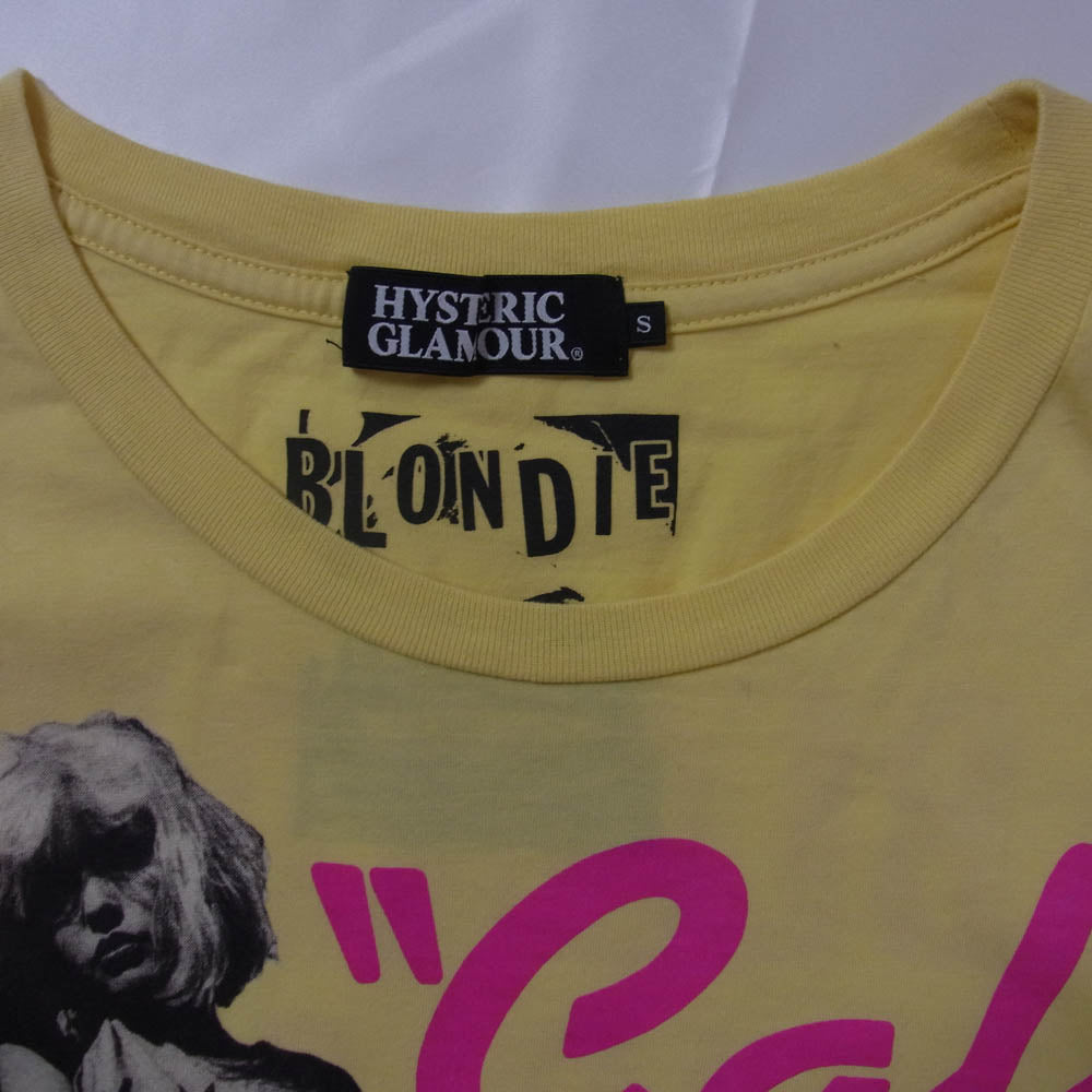 HYSTERIC GLAMOUR ヒステリックグラマー 0202CT06 ANDY WARHOL アンディウォーホル ガールプリント 半袖 Tシャツ カットソー イエロー系 S【中古】