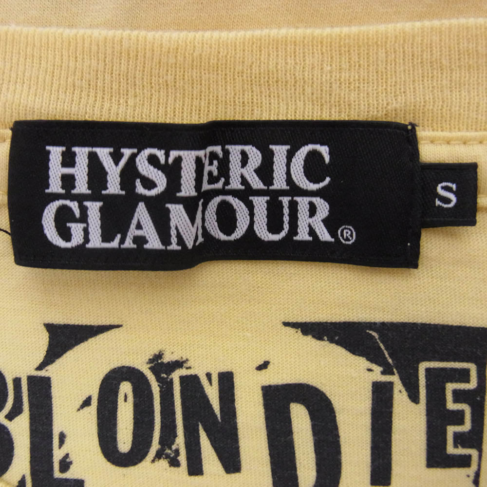 HYSTERIC GLAMOUR ヒステリックグラマー 0202CT06 ANDY WARHOL アンディウォーホル ガールプリント 半袖 Tシャツ カットソー イエロー系 S【中古】