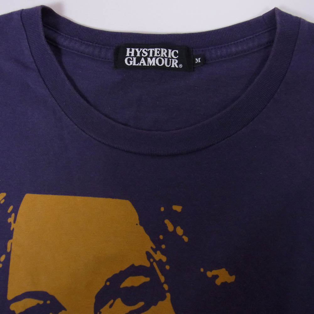 HYSTERIC GLAMOUR ヒステリックグラマー 4CT-5892 ヒスガール ビッグロゴ プリント 半袖 Tシャツ カットソー パープル系 M【中古】