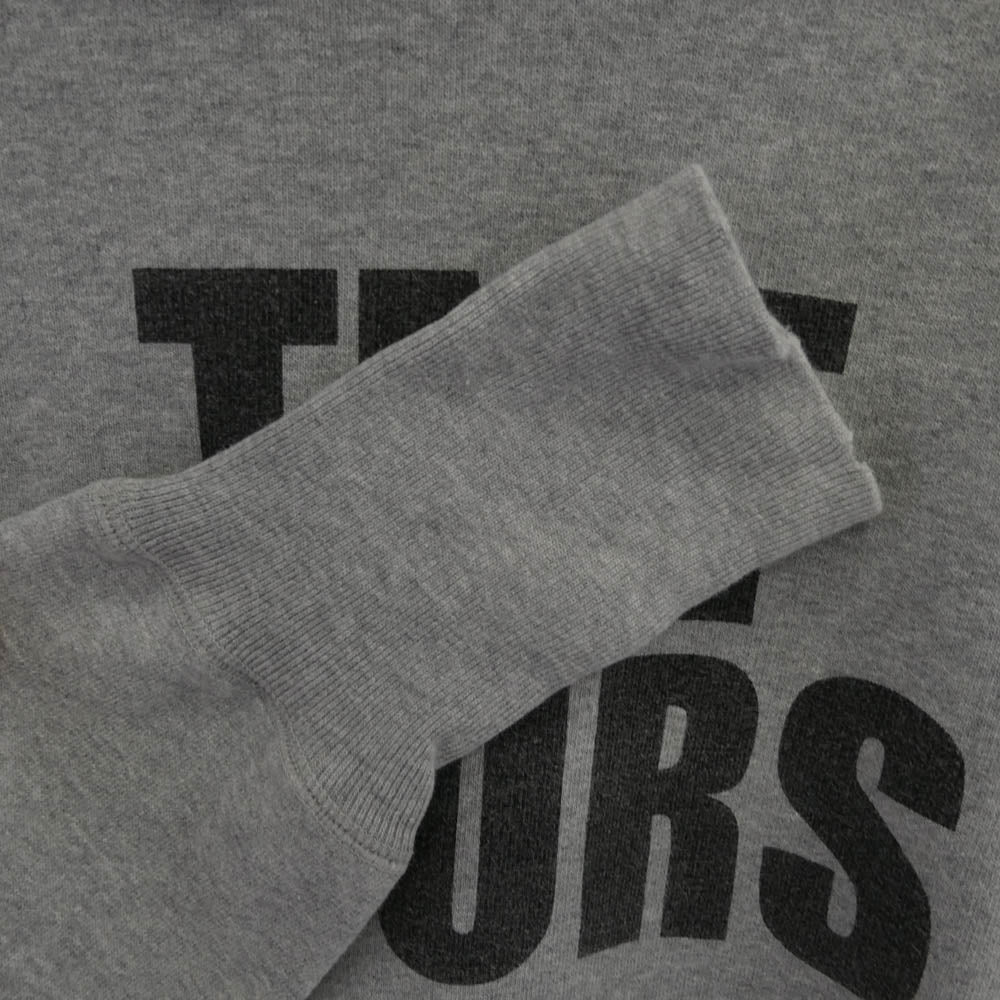 TMT ティーエムティー BIGHOLIDAY ビッグホリデー YOURS プリント ダメージ加工 フーディー パーカー グレー系 M【中古】