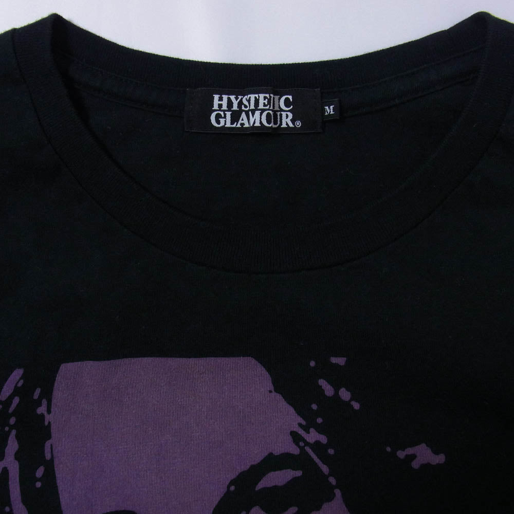 HYSTERIC GLAMOUR ヒステリックグラマー 4CT-5892 ヒスガール ビッグロゴ プリント 半袖 Tシャツ カットソー ブラック系 M【中古】