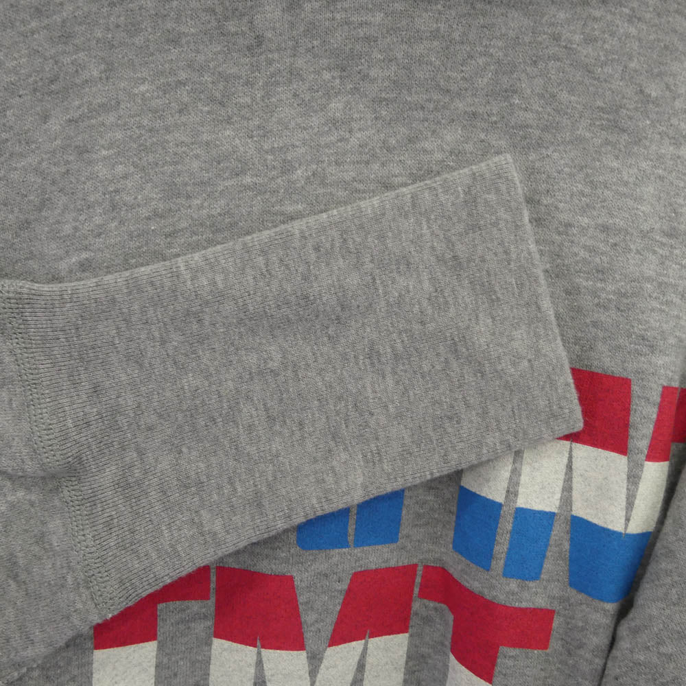 TMT ティーエムティー TSW-S1305 SURFIN TMT プリント プルオーバー スウェット パーカー フーディー グレー系 M【美品】【中古】