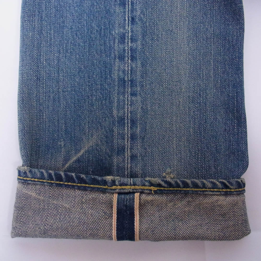 HYSTERIC GLAMOUR ヒステリックグラマー 4AP-1551 ダメージ加工 スタッズ デニム パンツ ブルー系 30【中古】