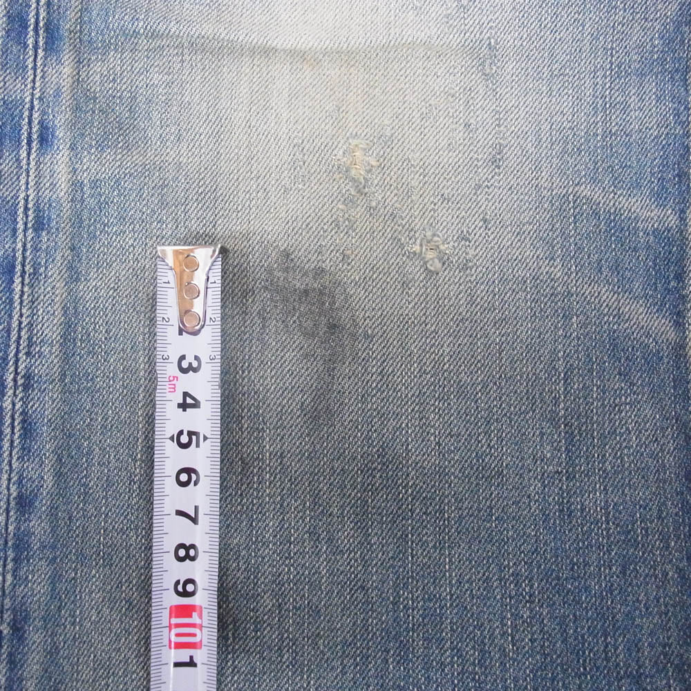 HYSTERIC GLAMOUR ヒステリックグラマー 4AP-1551 ダメージ加工 スタッズ デニム パンツ ブルー系 30【中古】