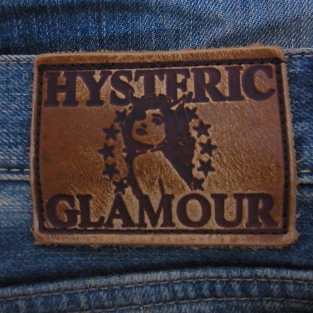 HYSTERIC GLAMOUR ヒステリックグラマー 4AP-2683 ダメージ加工 スタッズ デニム パンツ インディゴブルー系 32【中古】