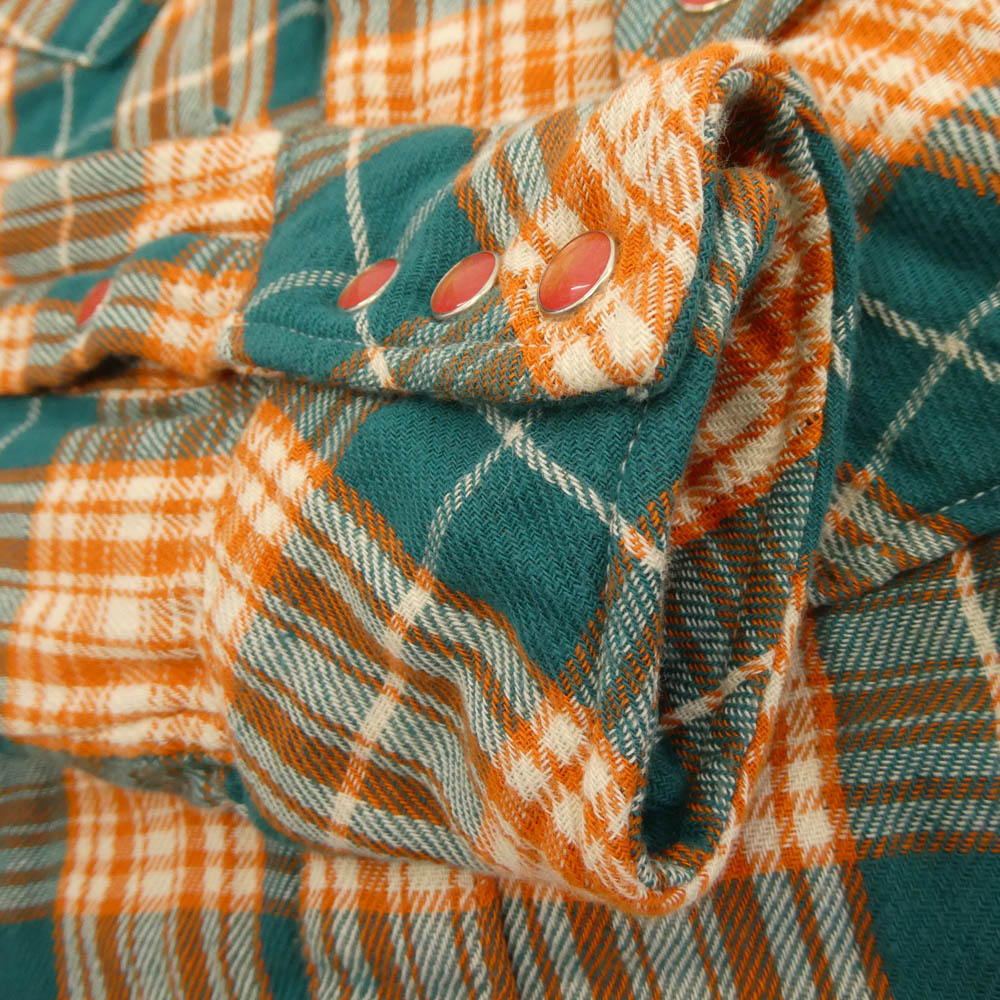 TMT ティーエムティー TSH-F17AN01 Antton 別注 モデル W GAUZE CHECK SHIRTS ダブル ガーゼ 長袖 ウエスタン チェック シャツ マルチカラー系 S【中古】