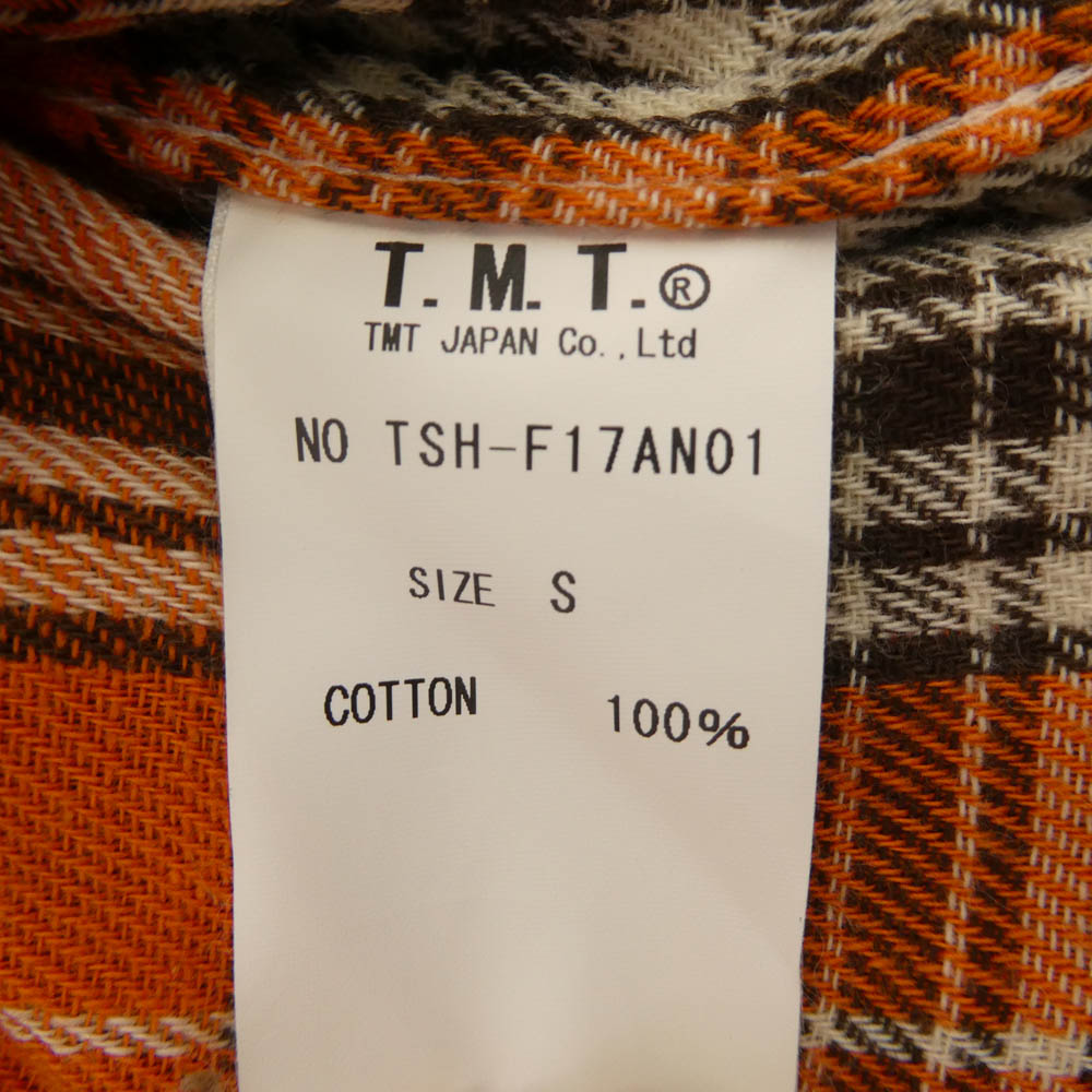 TMT ティーエムティー TSH-F17AN01 Antton 別注 モデル W GAUZE CHECK SHIRTS ダブル ガーゼ 長袖 ウエスタン チェック シャツ マルチカラー系 S【中古】