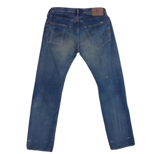 HYSTERIC GLAMOUR ヒステリックグラマー 4AP-1251 ダメージ加工 リペア加工 リメイク 小窓 パッチ スタッズ デニム パンツ ライトブルー系 30【中古】