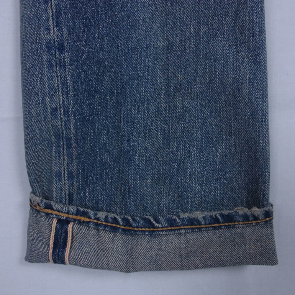 HYSTERIC GLAMOUR ヒステリックグラマー 4AP-1251 ダメージ加工 リペア加工 リメイク 小窓 パッチ スタッズ デニム パンツ ライトブルー系 30【中古】