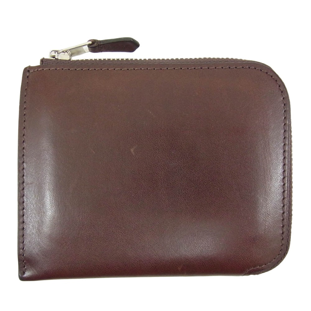 オオバセイホウ 0051-4-MBL Lジップ札入れ マルチケース サンタクローチェ カーフ 財布 ブラウン系【中古】