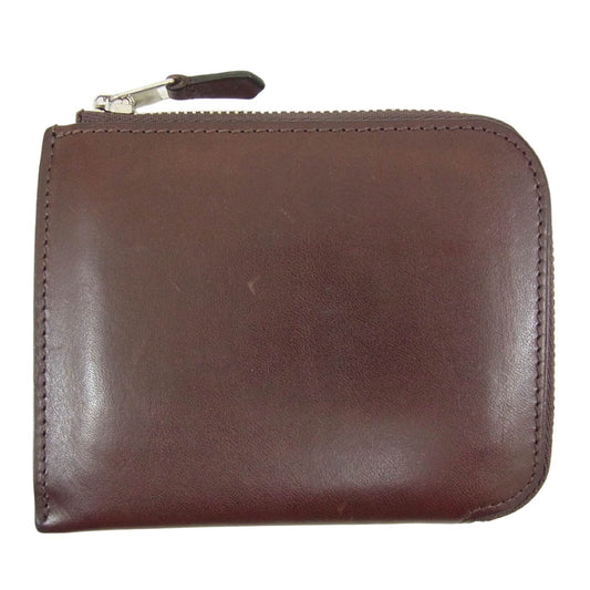 オオバセイホウ 0051-4-MBL Lジップ札入れ マルチケース サンタクローチェ カーフ 財布 ブラウン系【中古】