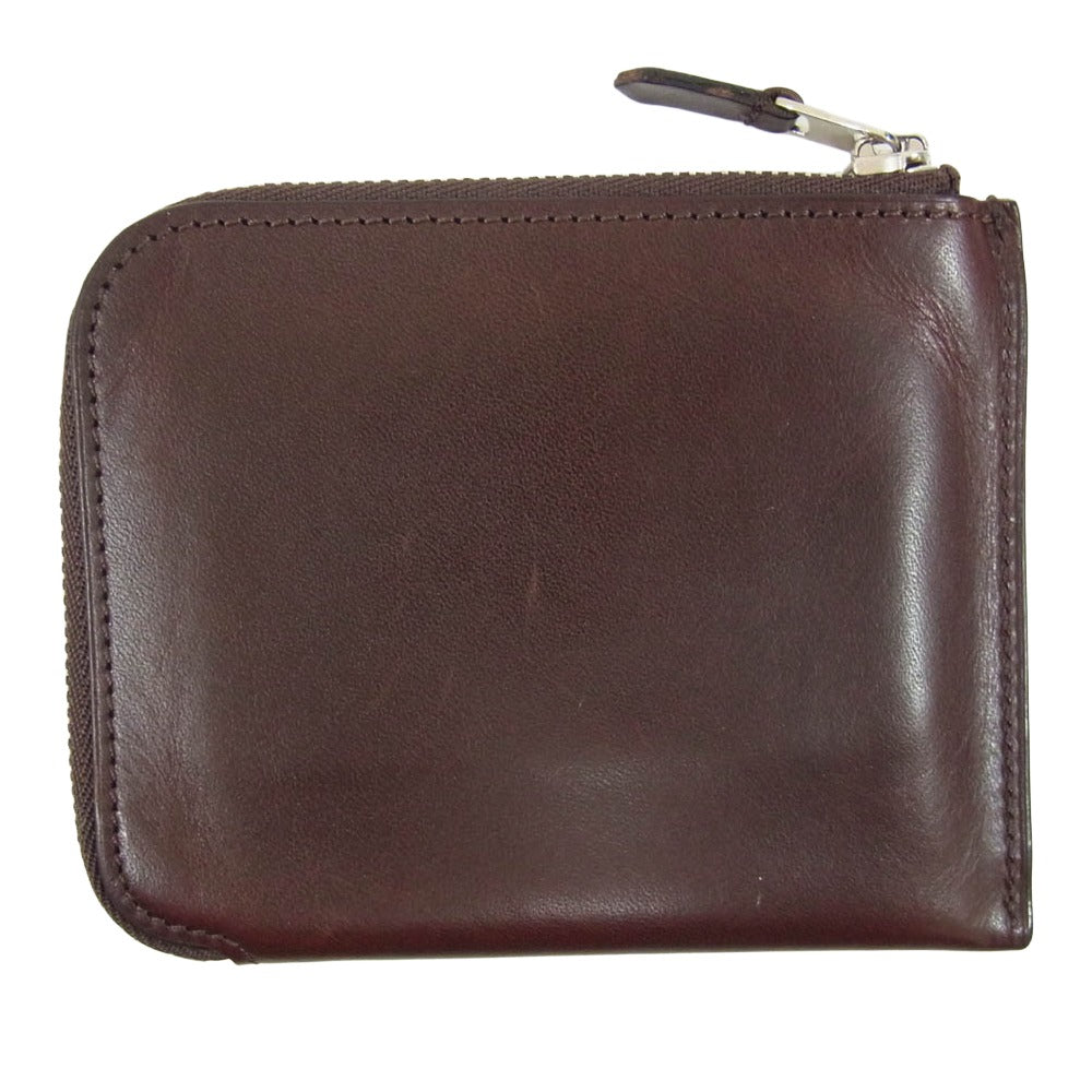 オオバセイホウ 0051-4-MBL Lジップ札入れ マルチケース サンタクローチェ カーフ 財布 ブラウン系【中古】