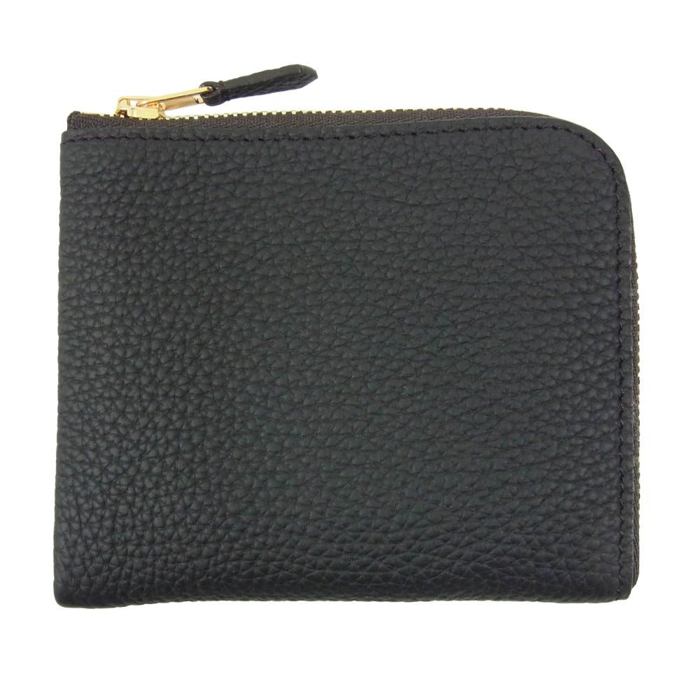 オオバセイホウ 0051-3GMS Lジップ札入れ マルチケース ジャーマン・シュリンク ブラック系【極上美品】【中古】