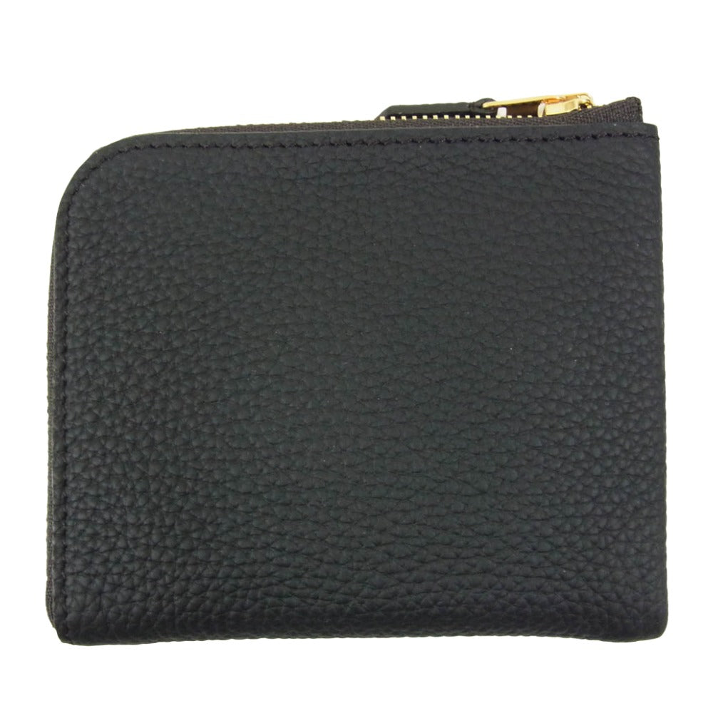 オオバセイホウ 0051-3GMS Lジップ札入れ マルチケース ジャーマン・シュリンク ブラック系【極上美品】【中古】