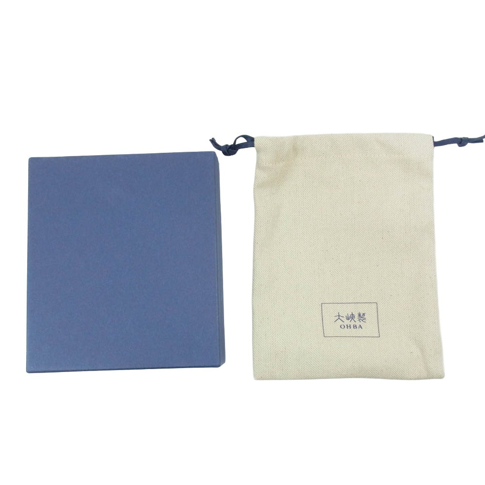 オオバセイホウ 0051-3GMS Lジップ札入れ マルチケース ジャーマン・シュリンク ブラック系【極上美品】【中古】