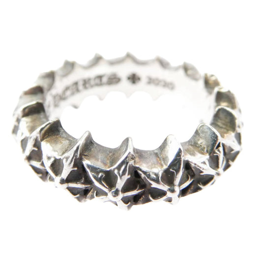 CHROME HEARTS クロムハーツ（原本無） 購入レシート付属 TINY 5PT STARBAND タイニー 5ポイント スターバンド リング シルバー系 12号【中古】
