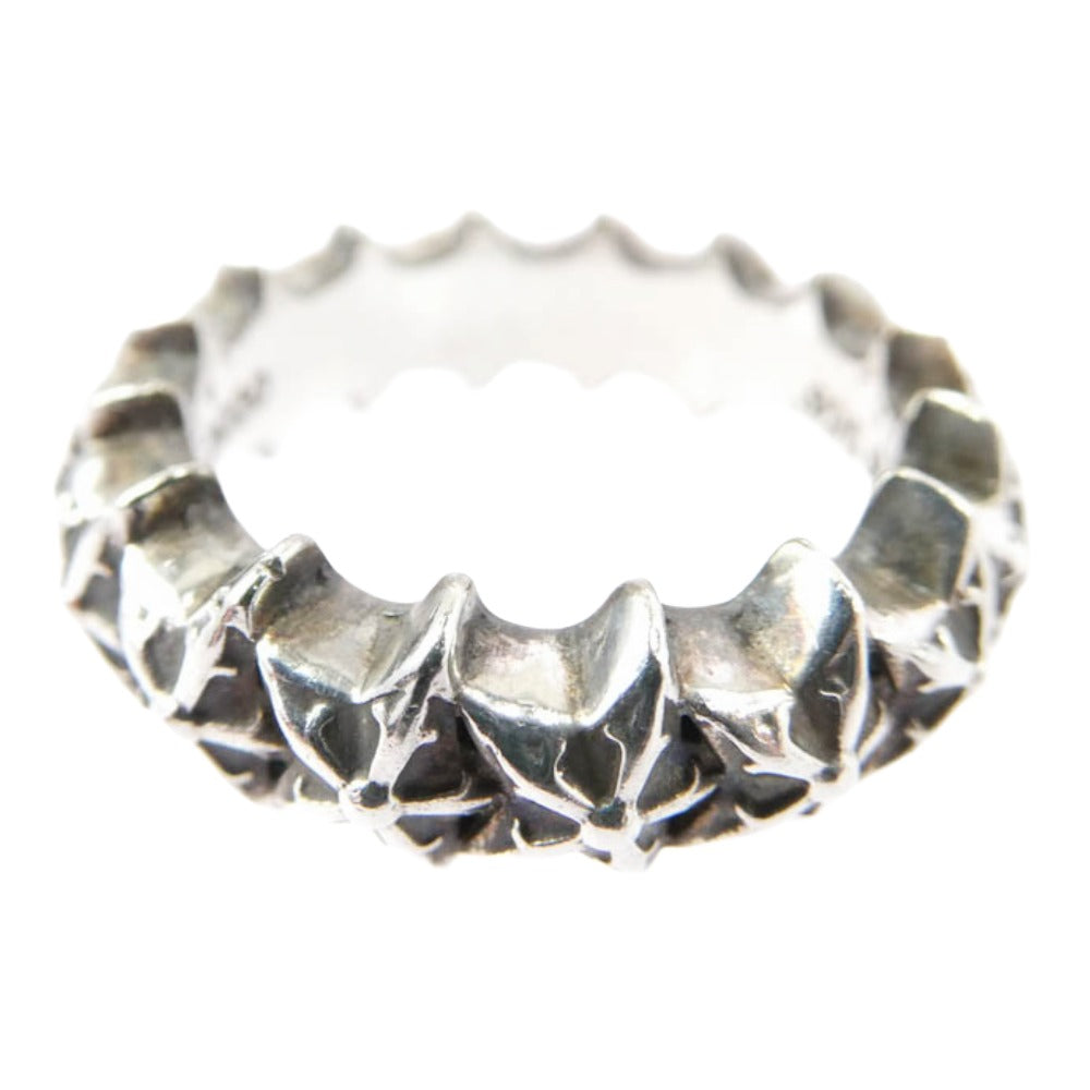 CHROME HEARTS クロムハーツ（原本無） 購入レシート付属 TINY 5PT STARBAND タイニー 5ポイント スターバンド リング シルバー系 12号【中古】