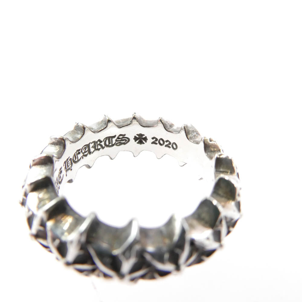 CHROME HEARTS クロムハーツ（原本無） 購入レシート付属 TINY 5PT STARBAND タイニー 5ポイント スターバンド リング シルバー系 12号【中古】