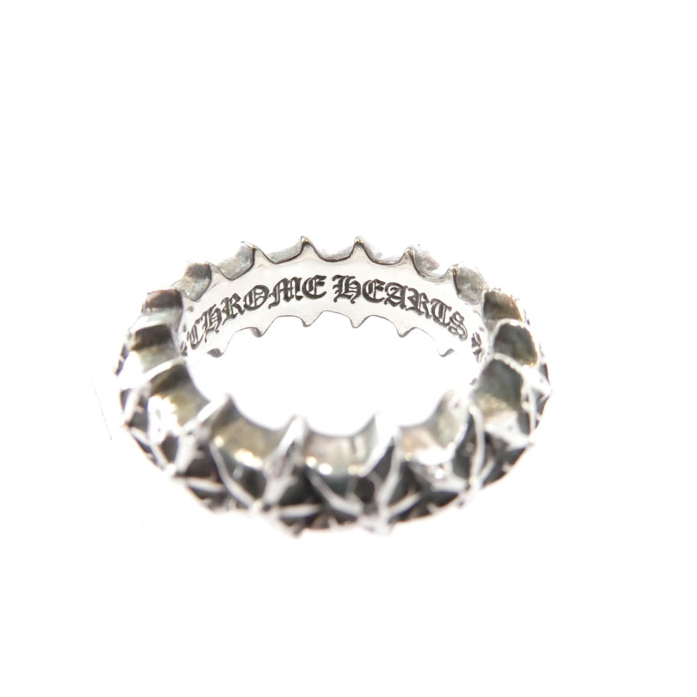 CHROME HEARTS クロムハーツ（原本無） 購入レシート付属 TINY 5PT STARBAND タイニー 5ポイント スターバンド リング シルバー系 12号【中古】