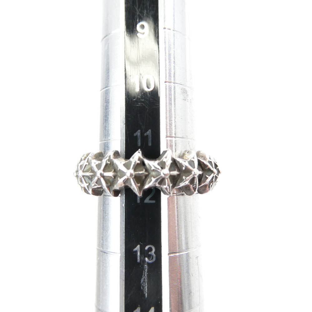 CHROME HEARTS クロムハーツ（原本無） 購入レシート付属 TINY 5PT STARBAND タイニー 5ポイント スターバンド リング シルバー系 12号【中古】