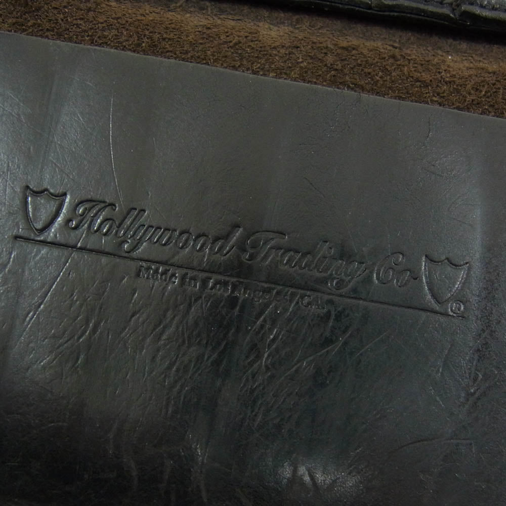 HTC エイチティーシー レザー ピラミッド スタッズ ウォレット 財布 ブラック系【中古】