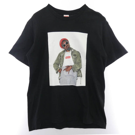 Supreme シュプリーム 22AW ndre 3000 Tee アンドレ 3000 プリント クルーネック 半袖Tシャツ ブラック系 L【中古】