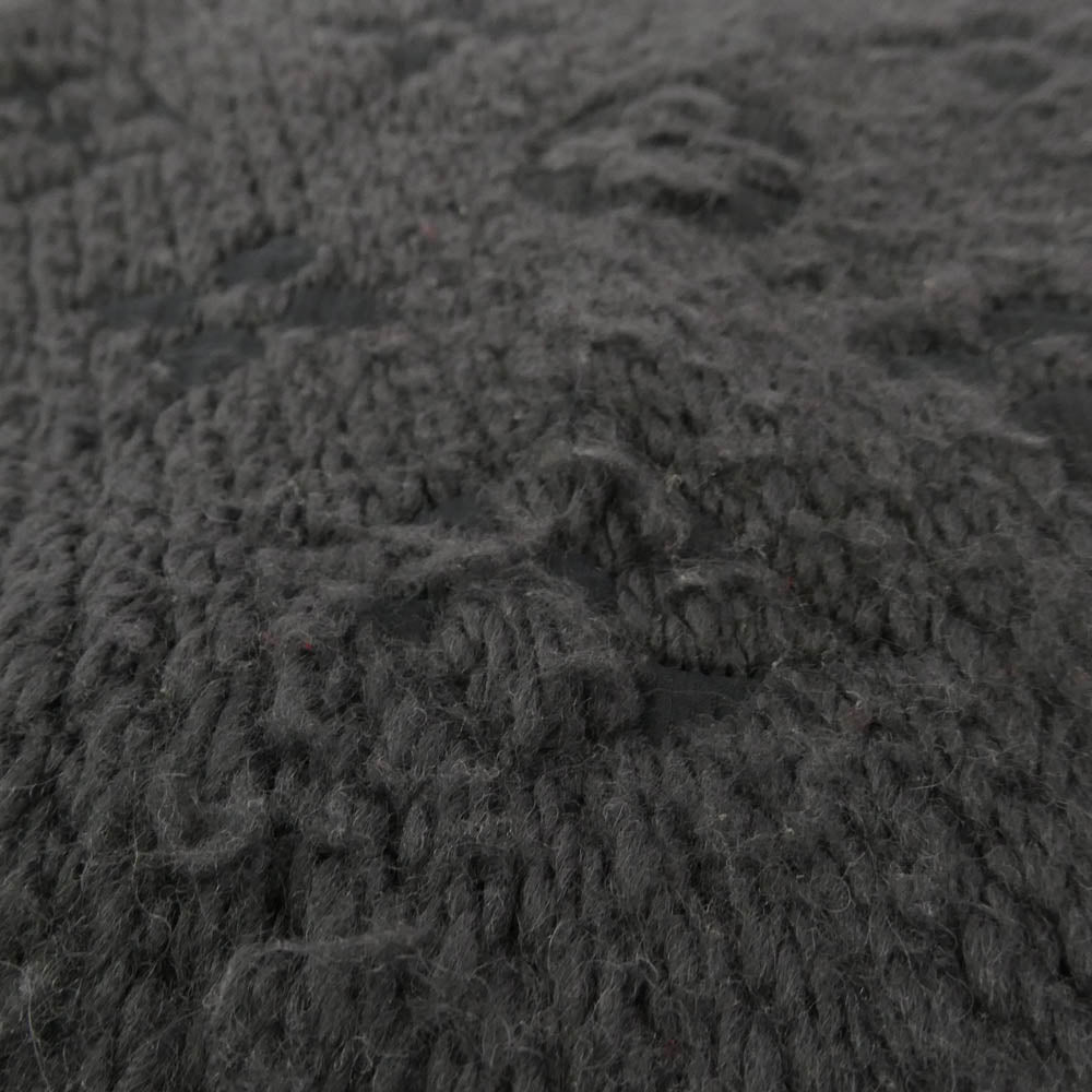 LOUIS VUITTON ルイ・ヴィトン M72431 エシャルプ ロゴマニア ウール シルク モノグラム マフラー ブラック系【中古】