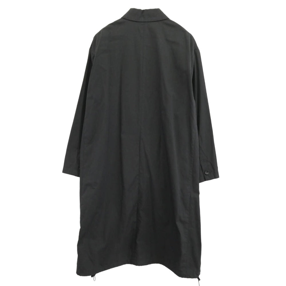 BEAMS ビームス 11-19-1269-803 裾ドローコード付き コットン ロング ステンカラー コート ダークグレー系 XL【中古】